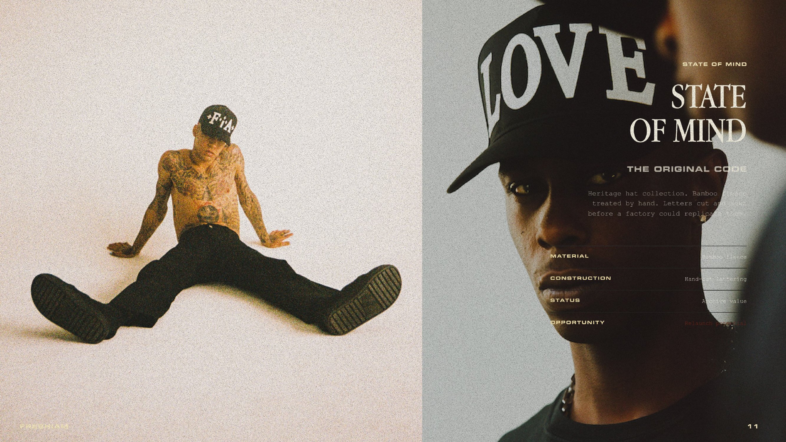 Freshiam State of Mind campaign spread with full-body and close portrait imagery
